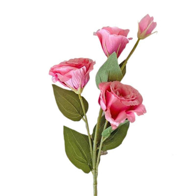 Cette image montre une fleur artificielle de Lisianthus de couleur rose. Ce sont des fleurs artificielles pour cimetière