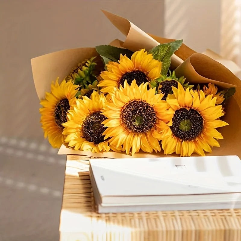 bouquet de tournesols artificiels