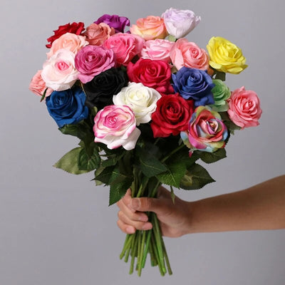 bouquet roses artificielles