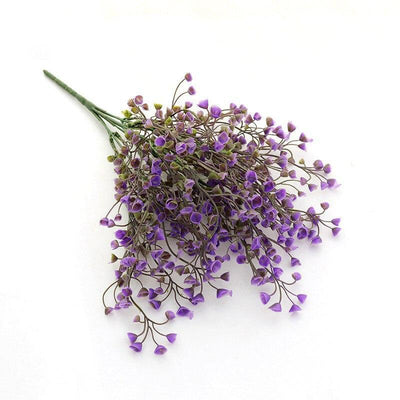 Cette image montre une tige de fleur artificielle de couleur violette