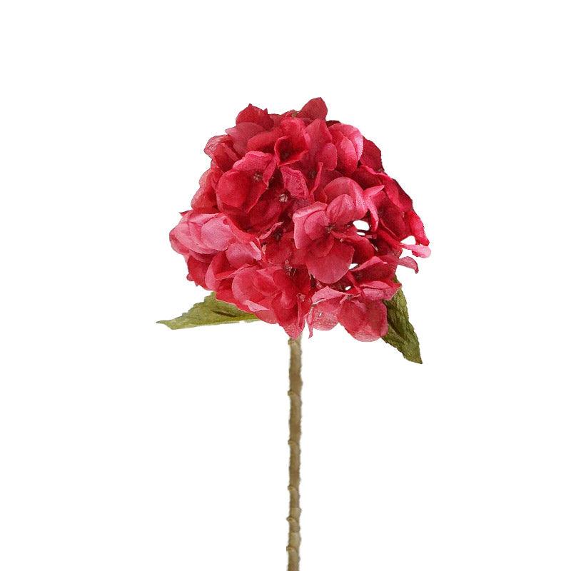 hortensia artificiel rouge pour cimetière