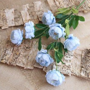 Bouquet de roses artificielles - Rose bleu haut de gamme 75 cm
