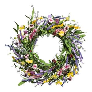 Couronne de fleurs artificielles 50 cm