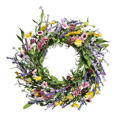 Couronne de fleurs artificielles 50 cm
