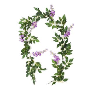Guirlande fleur artificielle violette