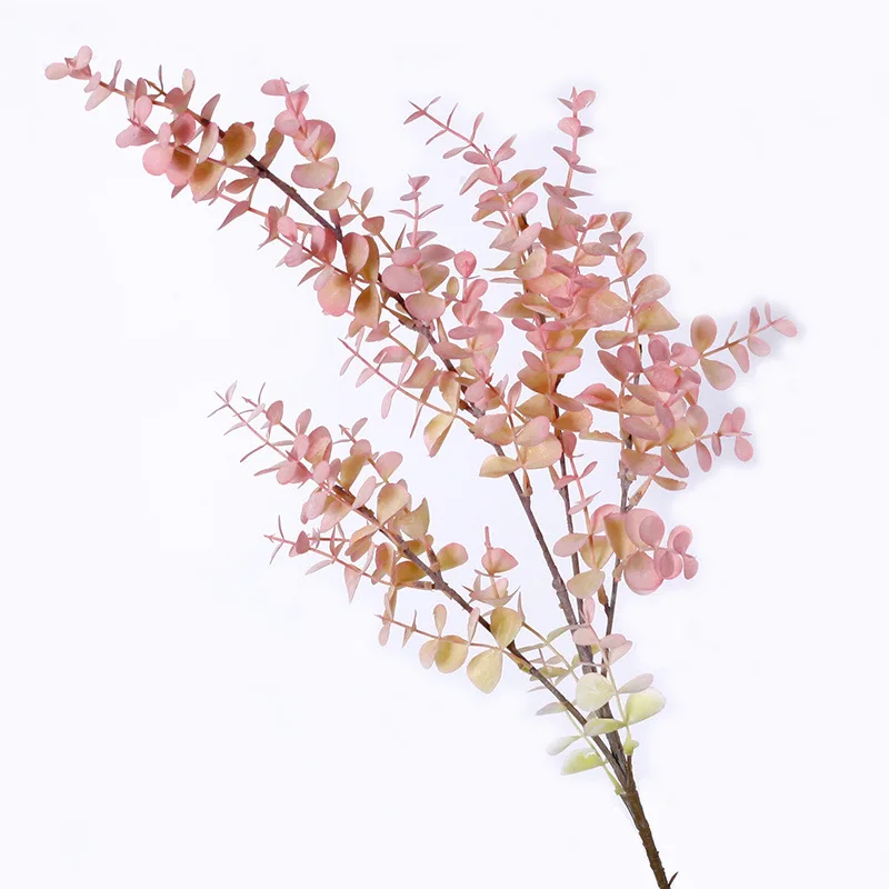 Plante artificielle - Branche d'eucalyptus artificiel rose 80cm