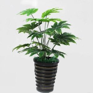 Plante verte artificielle - Grande plante verte extérieur et intérieur 65 cm