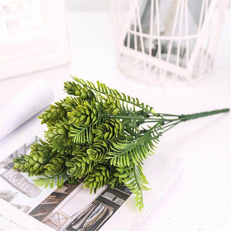Plante verte artificielle - Petit bouquet décoratif 32cm