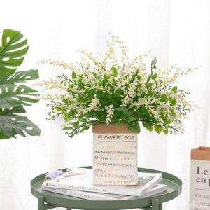 Plante verte artificielle - Petit bouquet floral