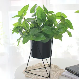 Plante verte artificielle - Petit arbuste vert 33cm