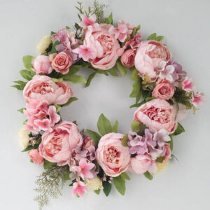 Couronne fleurs artificielles