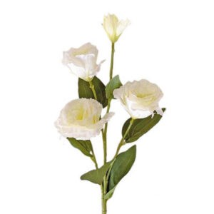 Lisianthus artificiel blanc 65 cm