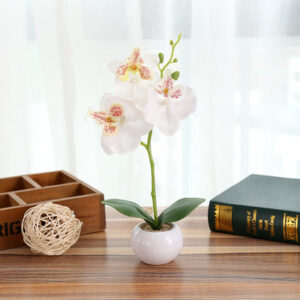 Orchidée Blanche Artificielle en Pot