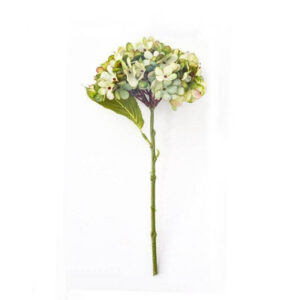 Tige d'hortensia artificiel verte