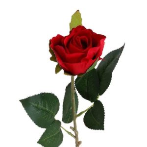 Rose artificielle - Rose artificielle rouge haut de gamme 40cm