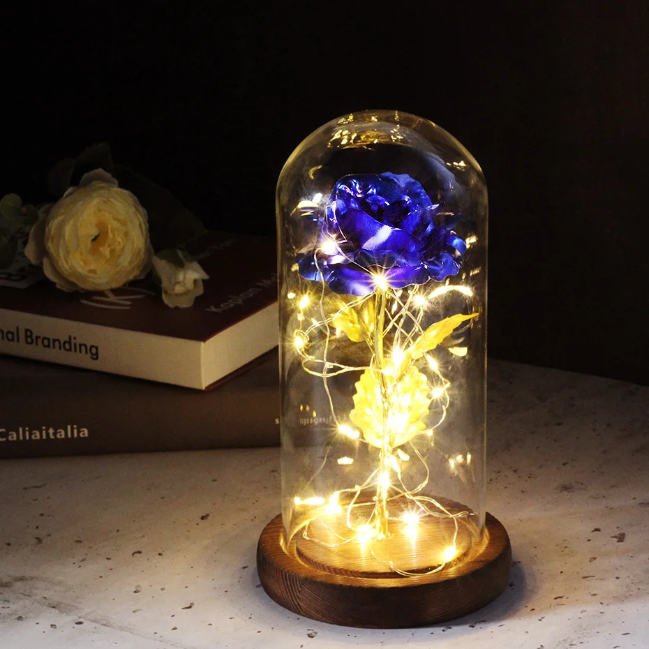 Rose éternelle bleu