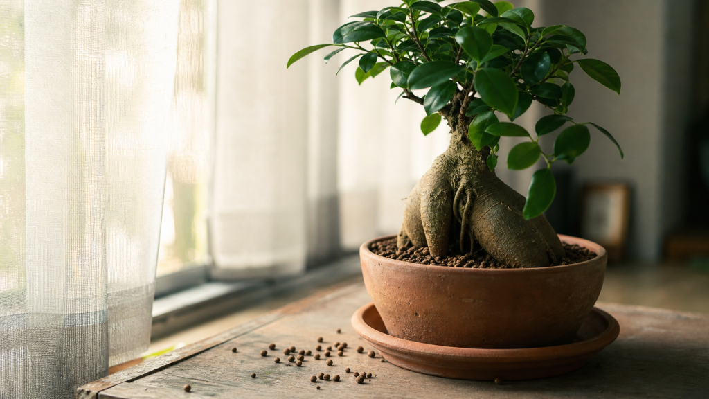Entretenir un ficus ginseng : lumière vive, arrosage modéré en intérieur