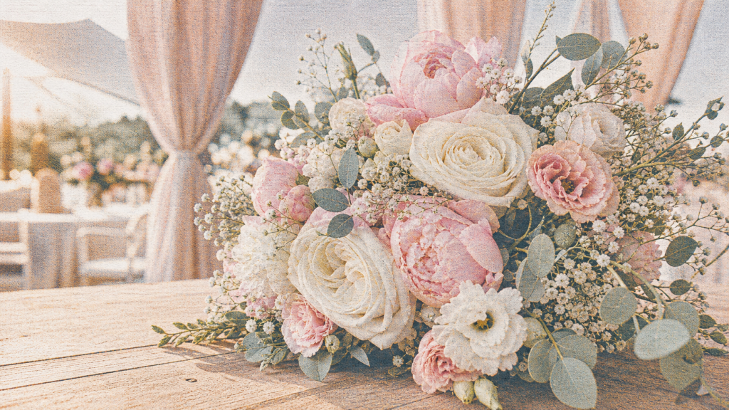 fleur rose et blanche : bouquet rose et blanc